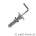 Dübel HPK-L 8x40, mit L-Haken, Nylon - 1/2