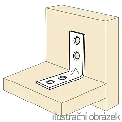 Winkelverbinder 90° Typ 4 für Möbel 16x35x35x1,5 - 2